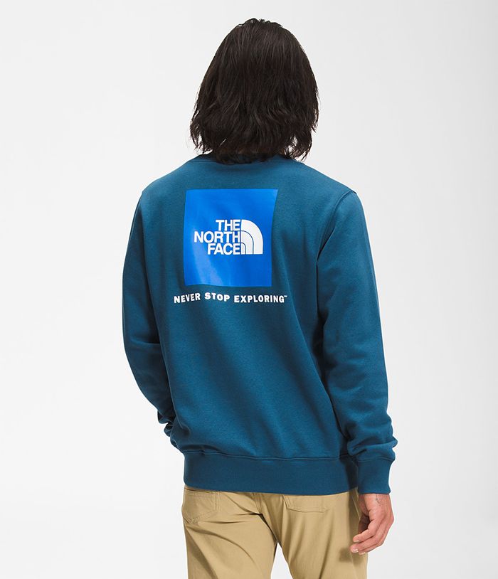 The North Face Mens Sweatshirt Box NSE Crew 169SEHMYW - Blue